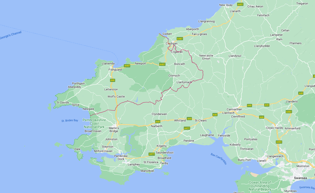 North Pembrokeshire Map