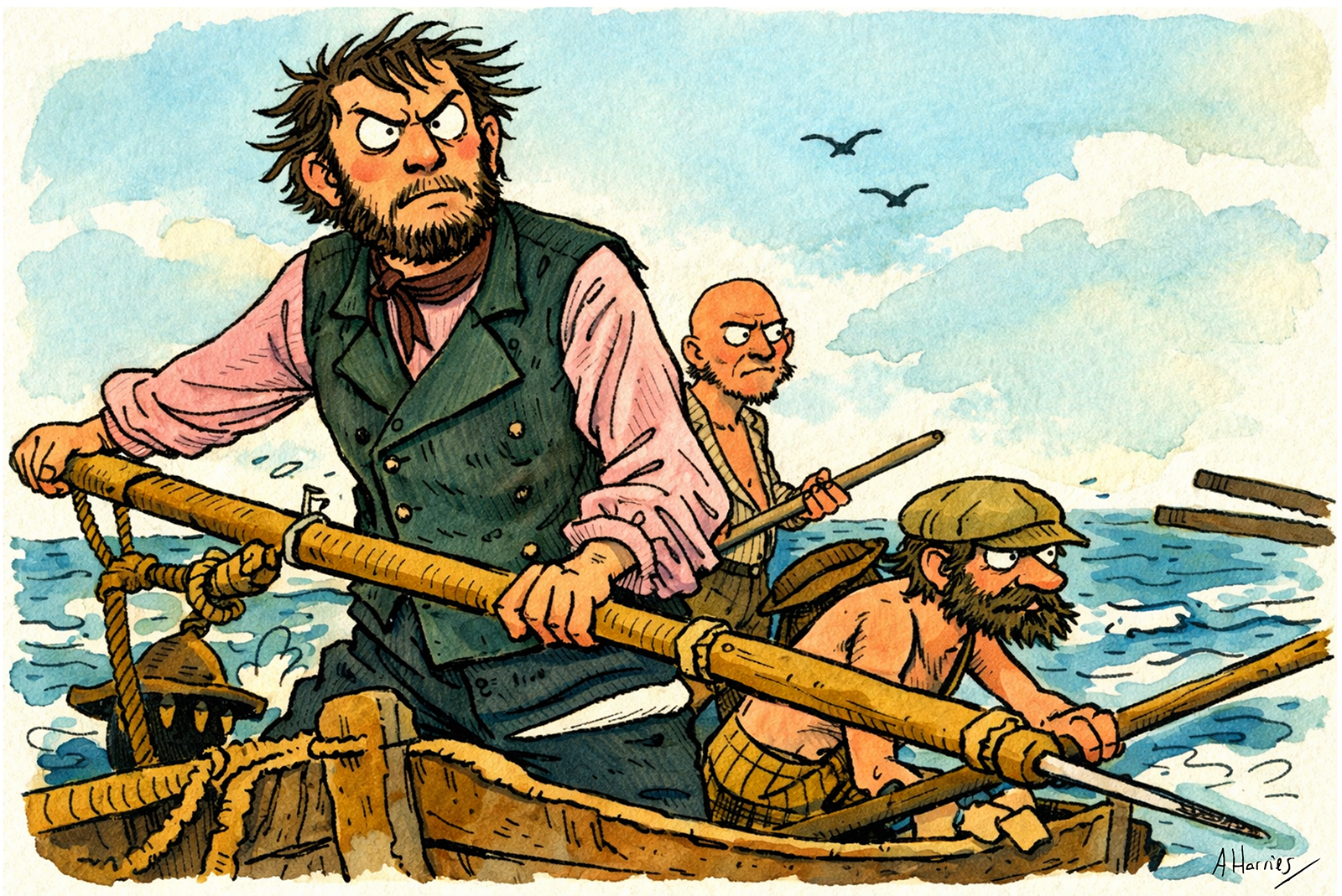 Moby Dick footer art